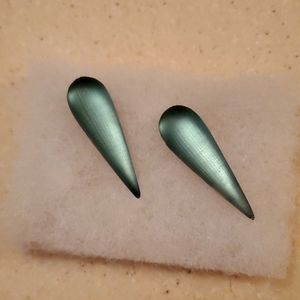 Alexis Bittar Green translucent pierced earrings